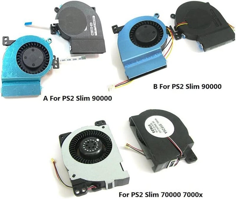 VANJUNN Inner Cooling Fan Replacement for Sony PS2 Playstation2 Slim 9W 7W 90000 70000 Internal Cooling Fan Repair Parts (70000) - Image 3